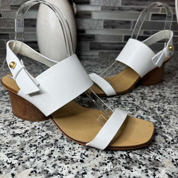 Rag & Bone Leather Slingback Sandals Size 38 US 8 - Picture 1 of 11